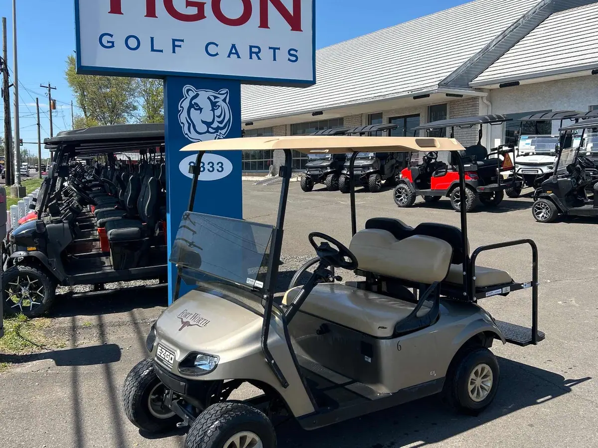 Used champane gas 2021 EZGO TXT golf cart for sale in Long Pond, PA
