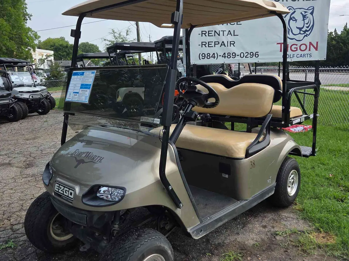 Used champane gas 2021 EZGO TXT golf cart for sale in Raleigh, NC