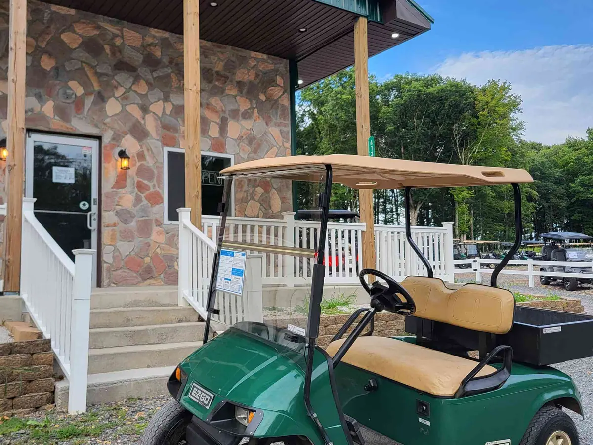 Used green gas 2002 EZGO TXT golf cart for sale in Long Pond, PA