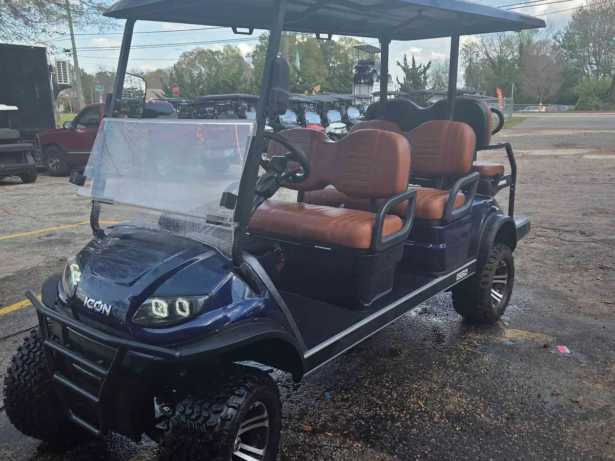 New indigo gas 2024 Icon G60L lifted golf cart for sale in Raleigh, NC