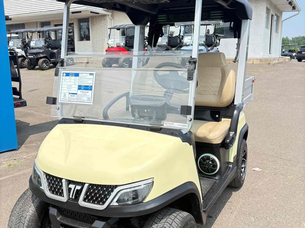 New beige electric 2025 Tara Spirit Plus golf cart for sale in Wichita Falls, TX