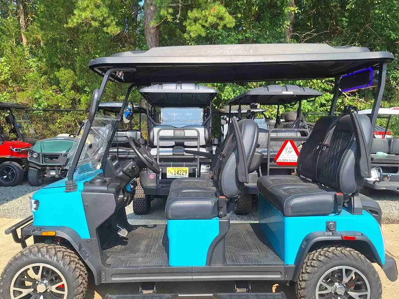 New gulf blue electric 2026 TEKO EV TROPHY lifted golf cart for sale in Waretown, NJ — photo 2