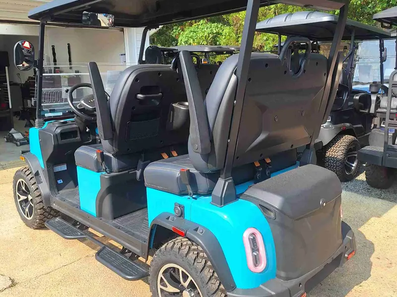 New gulf blue electric 2026 TEKO EV TROPHY lifted golf cart for sale in Waretown, NJ — photo 3