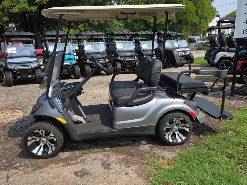 Used gray electric 2015 Yamaha G29 golf cart for sale in Raleigh, NC — photo 2