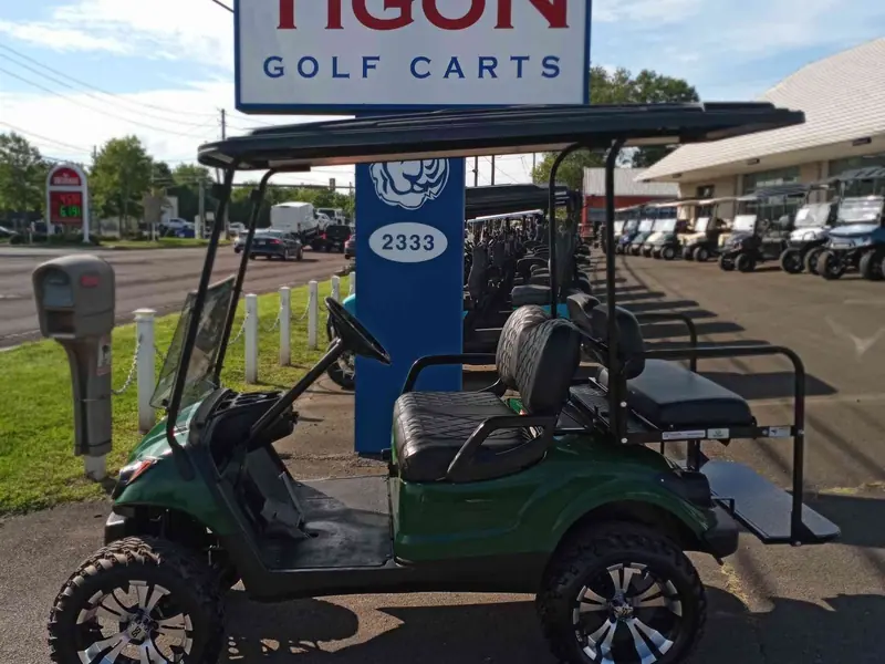 Used green gas 2016 Yamaha G29 lifted golf cart for sale in Hatfield, PA — photo 2