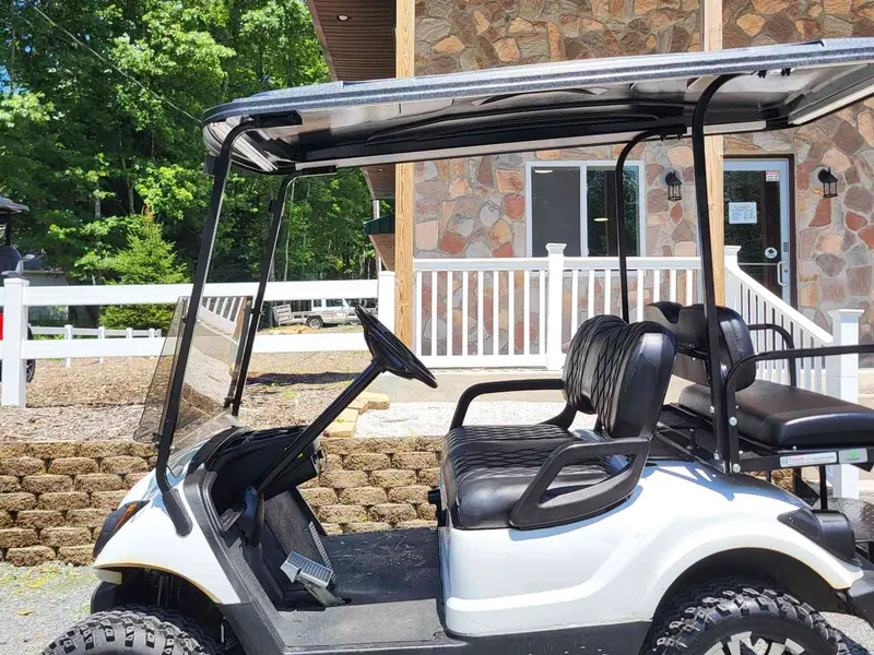 Used white gas 2013 Yamaha G29 lifted golf cart for sale in Long Pond, PA — photo 2