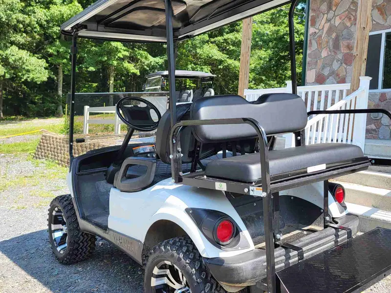 Used white gas 2013 Yamaha G29 lifted golf cart for sale in Long Pond, PA — photo 3