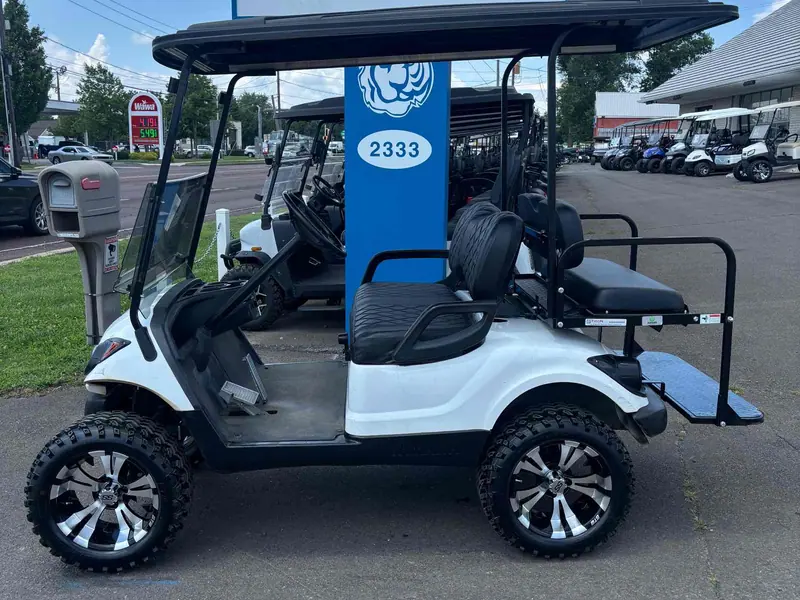 Used white gas 2013 Yamaha G29 lifted golf cart for sale in Long Pond, PA — photo 2